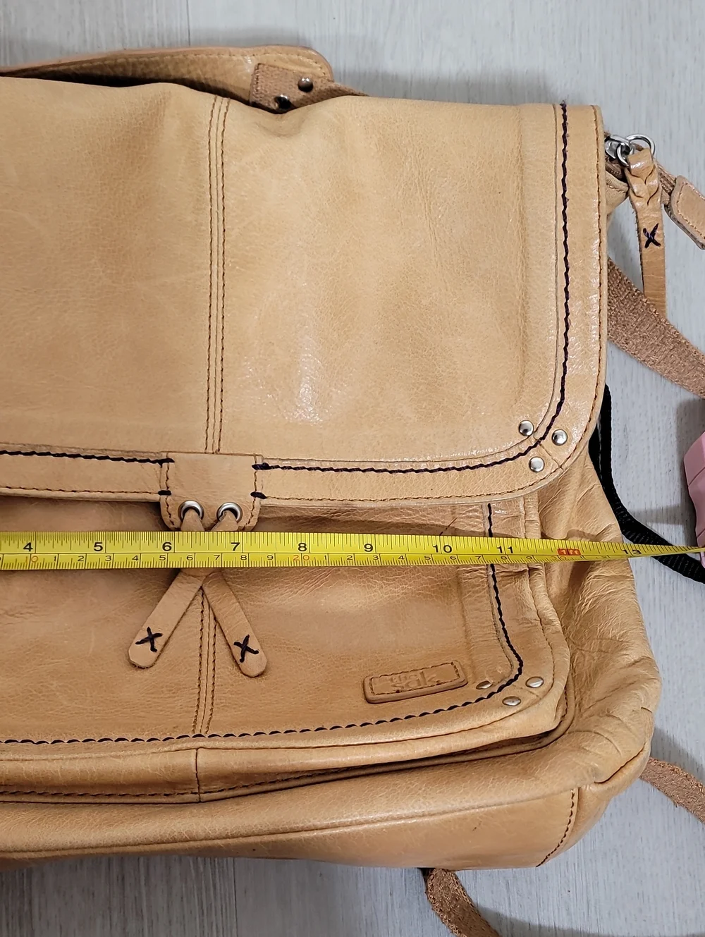The Sak Ventura Convertible Backpack Crossbody Brown Leather Studded Boho
